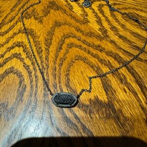 Elegant Kendra Scott Black Stone Necklace